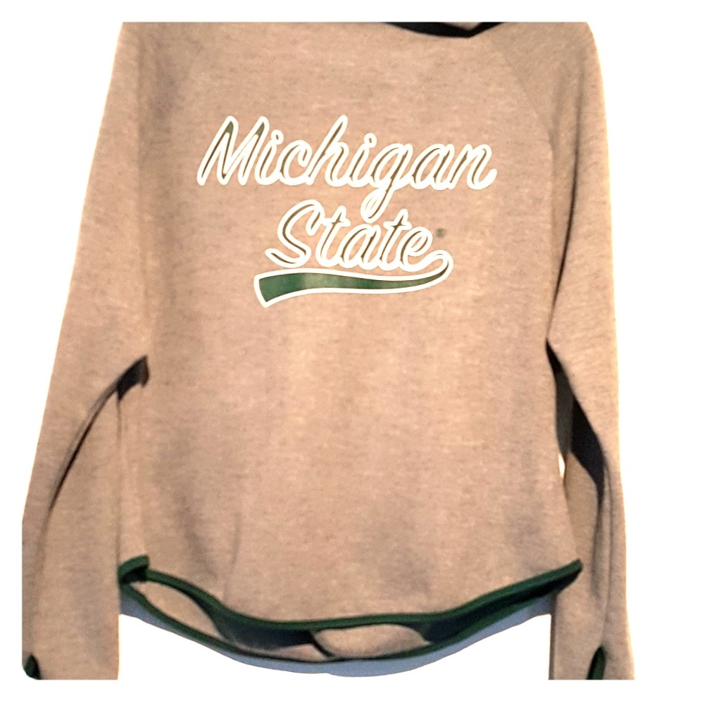Ladies Michigan state zip up  hoodie XL